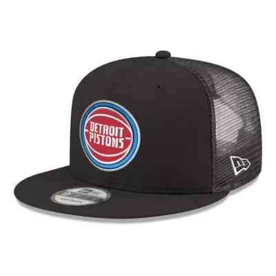 New Era NBA Detroit Pistons Core Logo Meshback 9FIFTY Snapback Hat by New Era