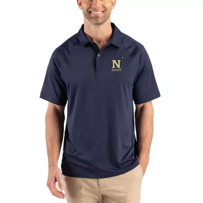 Cutter & Buck NCAA Navy Midshipmen Recycled Featherlight Stretch Sport Polo