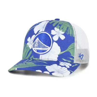 47 NBA Golden State Warriors Beach Side Trucker Adjustable Hat by 47