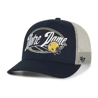 47 NCAA Notre Dame Fighting Irish Enfield Adjustable Trucker Hat by 47