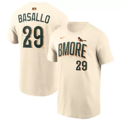 MLB Samuel Basallo Baltimore Orioles 2026 City Connect Name & Number T-Shirt by Nike