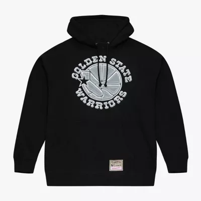 NBA Golden State Warriors Chrome Hoodie by Mitchell & Ness