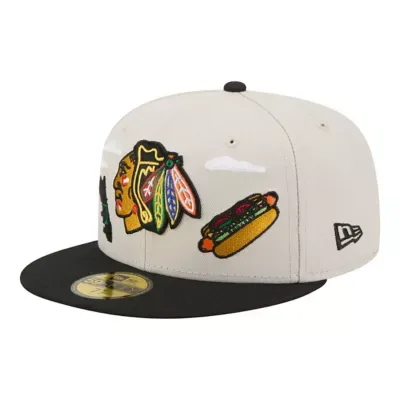 NHL Chicago Blackhawks Localized City Icon 59FIFTY Fitted Hat by New Era