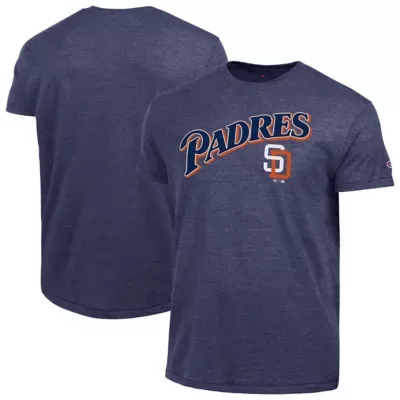MLB San Diego Padres Cooperstown Wordmark Lockup Tri-Blend T-Shirt by Champion