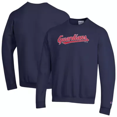 MLB Cleveland Guardians Powerblend Wordmark Sweatshirt by Champion