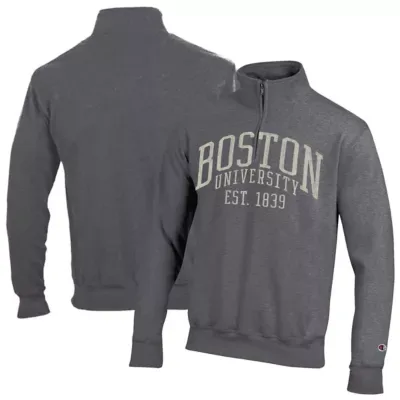 NCAA Boston University Established Date Quarter-Zip Pullover by Champion
