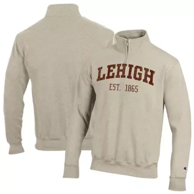 NCAA Lehigh Mountain Hawks Established Date Quarter-Zip Pullover by Champion
