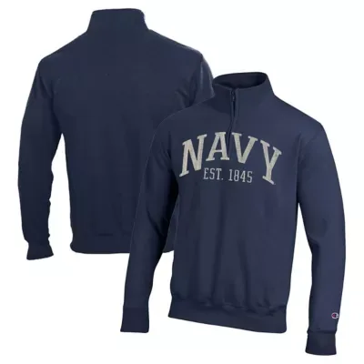 Midshipmen NCAA Powerblend Quarter-Zip Pullover by Champion