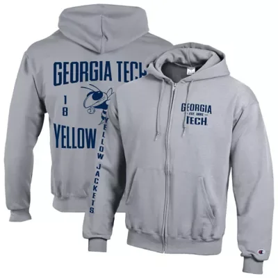 Georgia Tech Yellow Jackets NCAA Varsity Powerblend Full-Zip Fleece Hoodie