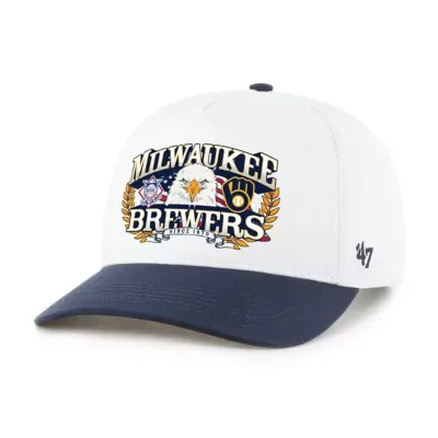 MLB Milwaukee Brewers Americana Eagle Hitch Adjustable Hat by 47