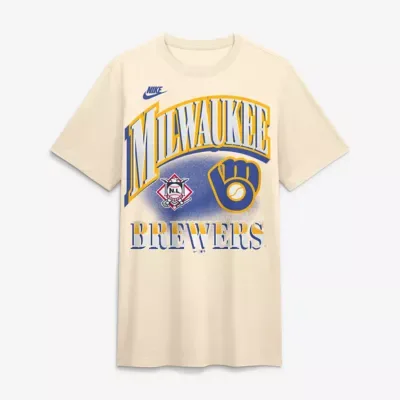 MLB Milwaukee Brewers Vintage Tri-Blend T-Shirt by Nike