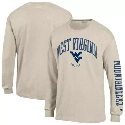 NCAA West Virginia Mountaineers Neutral Arch Long-Sleeve T-Shirt by Champion