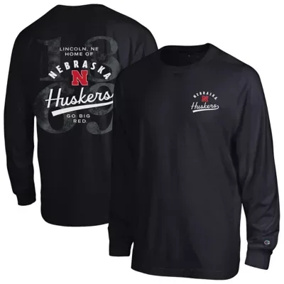 NCAA Nebraska Huskers Laminated All-Star Long Sleeve T-Shirt by Champion