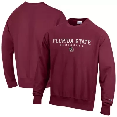 NCAA Florida State Seminoles Relentless Reverse Weave Sweatshirt by Champion