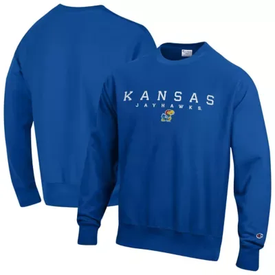 NCAA Kansas Jayhawks Relentless Reverse Weave Sweatshirt by Champion