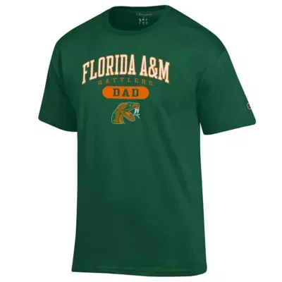 NCAA Florida A&M Rattlers Dad Pill Box T-Shirt by Champion