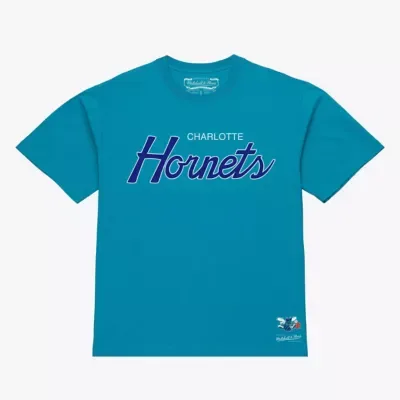 NBA Charlotte Hornets Vintage Wordmark T-Shirt by Mitchell & Ness