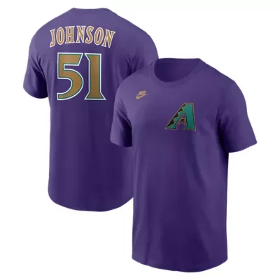 MLB Randy Johnson Arizona Diamondbacks Cooperstown Collection Name & Number T-Shirt by Nike