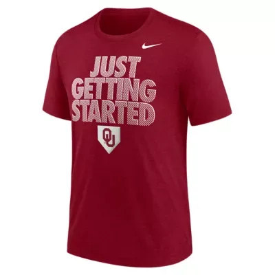 NCAA Oklahoma Sooners 2026 NCAA Baseball World Series Dugout Tri-Blend T-Shirt by Nike