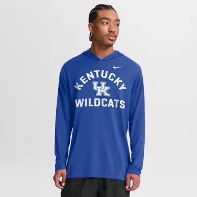 NCAA Kentucky Wildcats Primetime Arch Tri-Blend Dri-FIT Long Sleeve Hooded T-Shirt by Nike