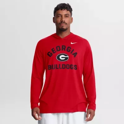 NCAA Georgia Bulldogs Primetime Arch Tri-Blend Dri-FIT Long Sleeve Hooded T-Shirt by Nike