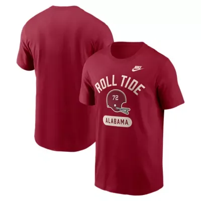 Alabama Crimson Tide NCAA Alabama Tide Legacy Arch Helmet T-Shirt by Nike