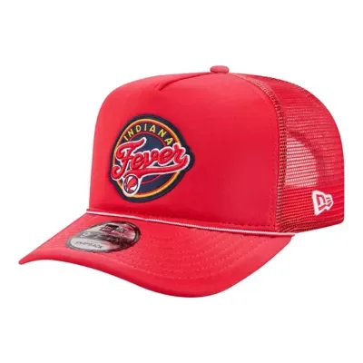 WNBA Indiana Fever Worn Foam Front 9FIFTY A-Frame Trucker Rope Snapback Hat by New Era