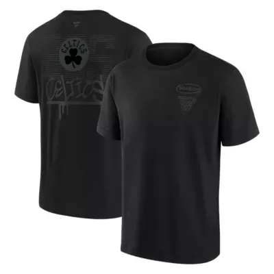 NBA Boston Celtics Blackout Heavyweight T-Shirt by Fanatics