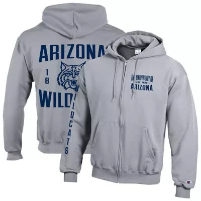 NCAA Arizona Wildcats Varsity Powerblend Full-Zip Fleece Hoodie by Champion