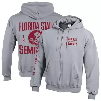 NCAA Florida State Seminoles Varsity Powerblend Full-Zip Fleece Hoodie by Champion