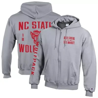 NCAA NC State Wolfpack Varsity Powerblend Full-Zip Fleece Hoodie by Champion