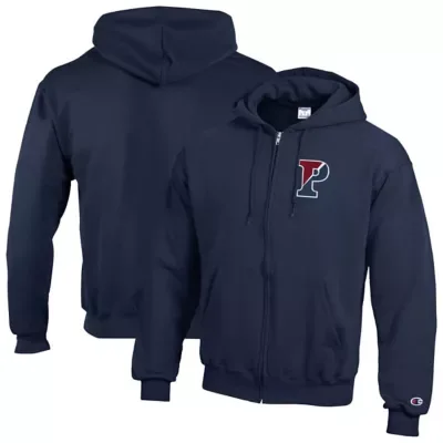 NCAA Pennsylvania Quakers Eco Powerblend Full-Zip Hoodie by Champion