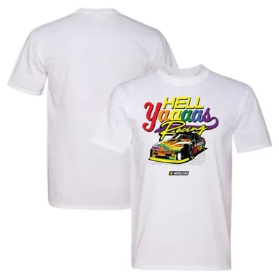 Nascar Hell Yaaaas Racing Pride T-Shirt by Classic Ink