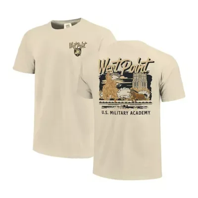 Army Black Knights NCAA Army Knights Hand-Drawn Campus Stack T-Shirt by Image One