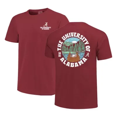 Alabama Crimson Tide NCAA Alabama Tide Thick Lined Landscape T-Shirt