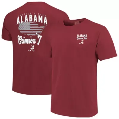 Alabama Crimson Tide NCAA Alabama Tide Americas Team T-Shirt by Image One