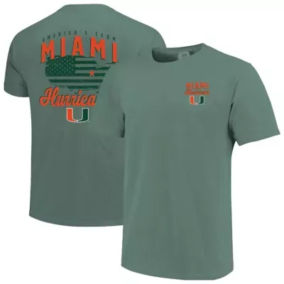 Miami (FL) Hurricanes NCAA Miami Hurricanes Americas Team T-Shirt by Image One