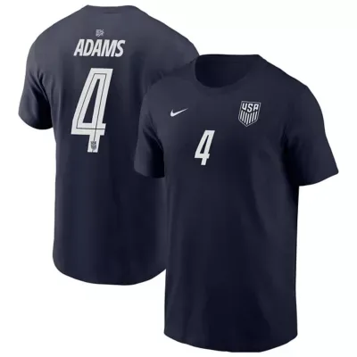 Soccer National Teams Tyler Adams USMNT Away Name & Number T-Shirt