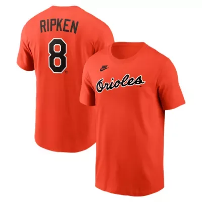 MLB Cal Ripken Jr. Baltimore Orioles Cooperstown Collection Name & Number T-Shirt by Nike
