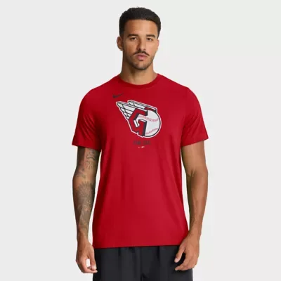 MLB Cleveland Guardians Tri-Blend Logo T-Shirt by Nike