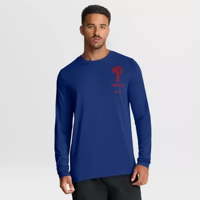 MLB Philadelphia Phillies 2-Hit Legend Dri-FIT Long Sleeve T-Shirt by Nike