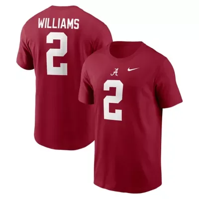 Alabama Crimson Tide NCAA Ryan Williams Alabama Tide Name & Number T-Shirt by Nike
