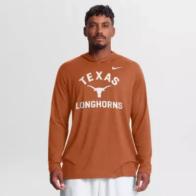 NCAA Texas Texas Longhorns Primetime Arch Tri-Blend Dri-FIT Long Sleeve Hooded T-Shirt by Nike