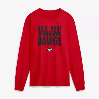 NCAA Georgia Bulldogs 2026 Sideline Slogan Dri-FIT Long Sleeve T-Shirt by Nike