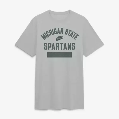 NCAA Michigan State Spartans Arch Wordmark Legacy Tri-Blend T-Shirt by Nike