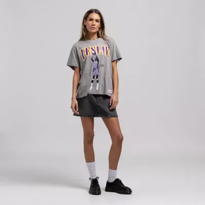 WNBA Lisa Leslie Los Angeles Sparks Player Boyfriend T-Shirt - Court Origins by Mitchell & Ness