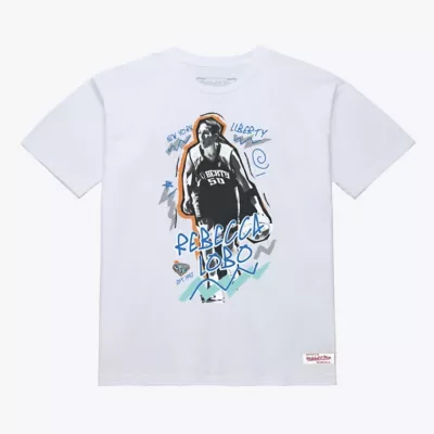 WNBA Rebecca Lobo New York Liberty Chalked Up T-Shirt - Court Origins