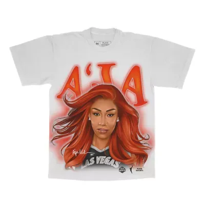 WNBA Aja Las Vegas Aces Player T-Shirt by Playa Society