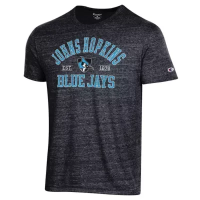 Johns Hopkins Blue Jays NCAA Johns Hopkins Jays Established Date Ultimate Tri-Blend T-Shirt by Champion