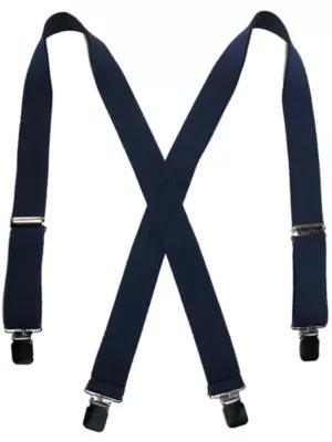 Terry Casual Elastic Clip-End 1 1/2 Inch Suspenders by Ctm